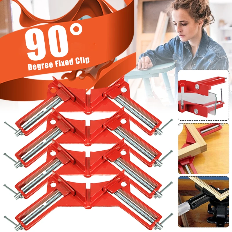 

Multifunction Right Angle Clip 90 Degree Clamps Corner Holder Wood Working Tool