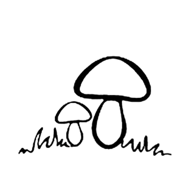 

16*10.4cm Cute Cartoon Mushroom/Toad Decal Sticker Fashion Personality Creativity Classic Attractive Car Sticker