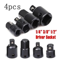 4pcs cvr socket bit impact driver adapter 12 14 38 inch reducer set ratchet wrenches socket adapter reducer converter set