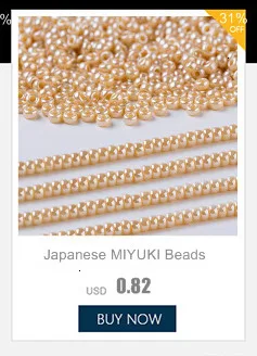 Тайдиан 3,4 мм Япония Miyuki капли Seedbeads одежда для рождественской вечеринки аксессуары
