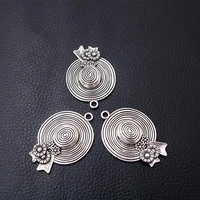 2pcslot silver plated 3d straw hat charm metal pendants diy necklaces bracelets jewelry handicraft accessories 4834mm p103