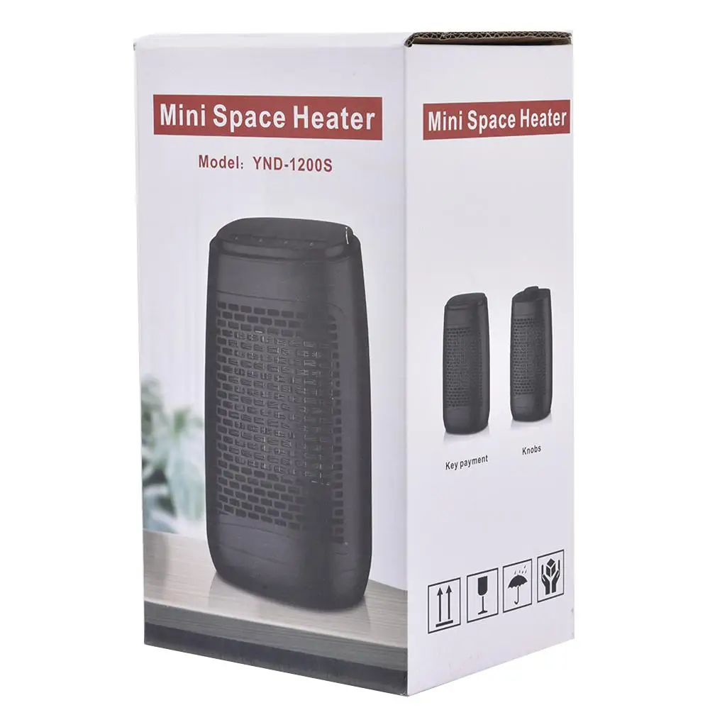 

Electric Heater 1200W Portable Electric Fan Space Heater Winter Warmer Home Office Desk 110V/220V for Winter Bathroom Heating