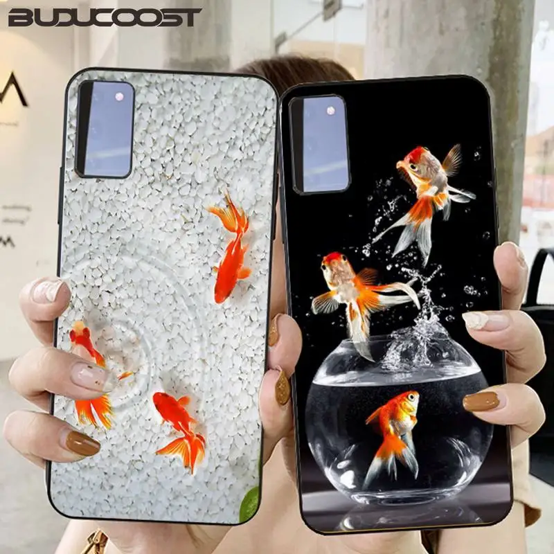 

Beautiful Goldfish Coque Shell Phone Case For Samsung Galaxy S6 7 8 9 10 20 S6 7 Edge Plus S9 10 Plus Elite S20 UITRA