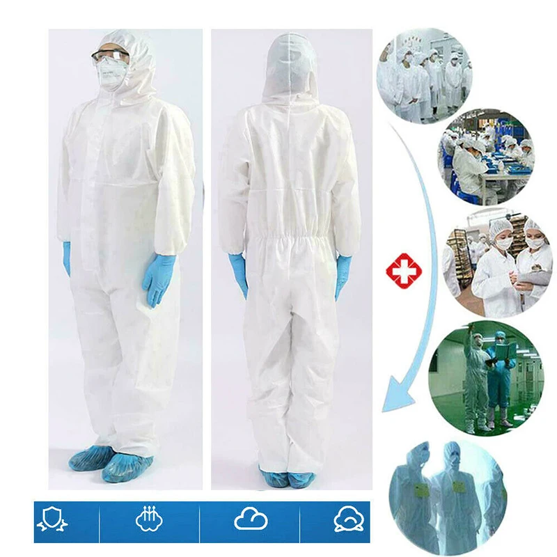 

Safety One Time Disposable Dust-proof Protective Coverall Anti-splash Clothes Overall Suit