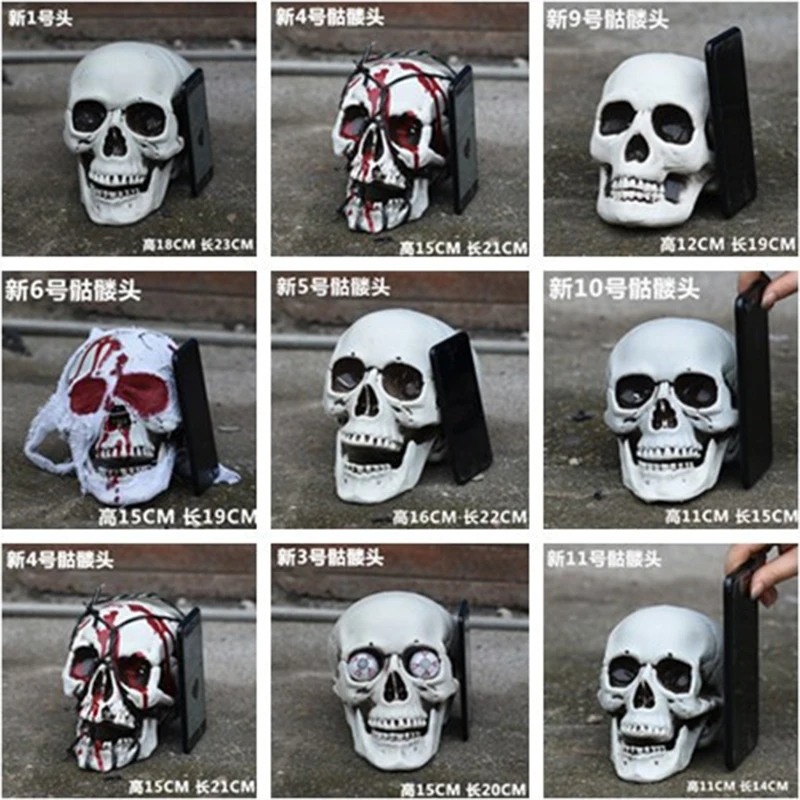 Статуя ужасного черепа скульптура декор для Хэллоуина бара ночного клуба