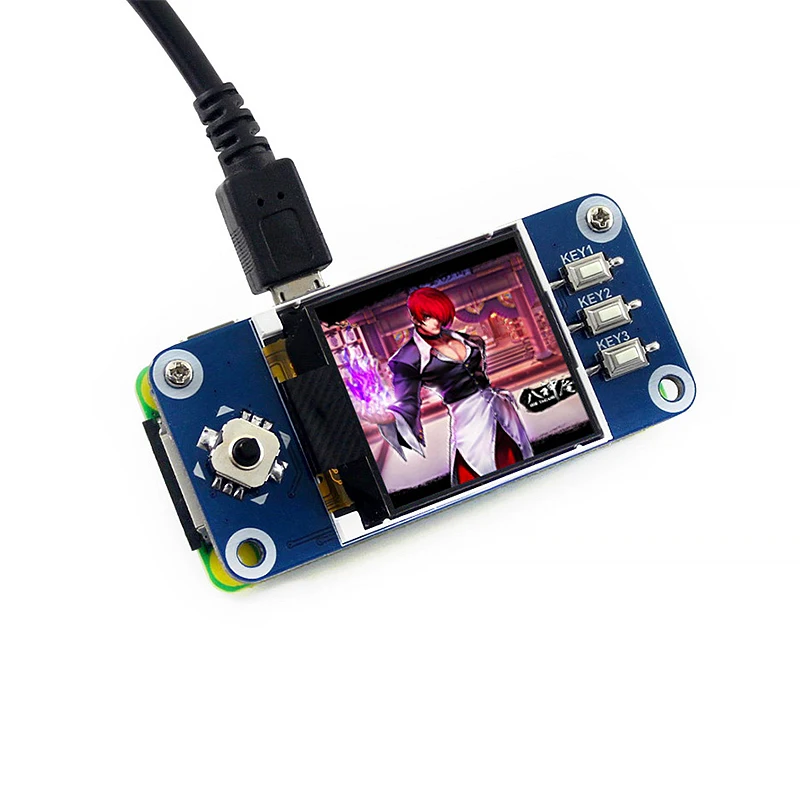 1.44 inch LCD Display Hat for Raspberry Pi 4B/3B+/3B/Zero 128x128 Pixels SPI Interface 3.3V LED Backlight Screen