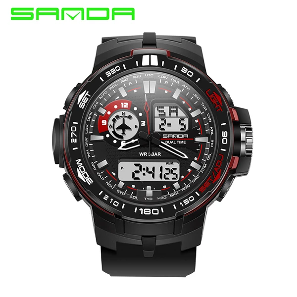 SANDA военные мужские часы Relogio Masculino водонепроницаемые спортивные
