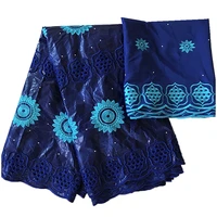 african bazin riche tissues embroidered ankara fabric blue materials guinea brocade fabrics nigerian headtie 52 yardslot