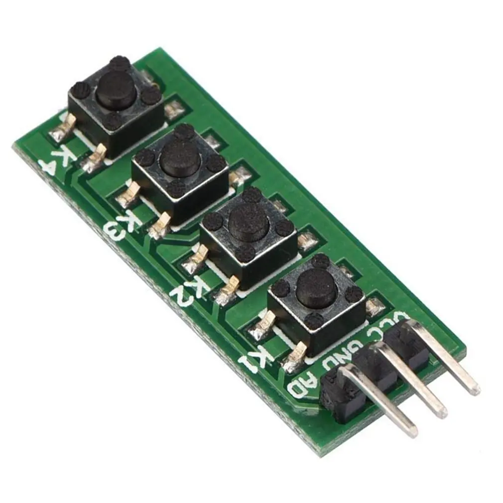 4 кнопочный модуль Ad переключатель для Arduino аналоговый электронный строительный
