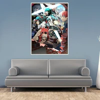 japan anime boku no hero academia canvas painting posters and prints cuadros wall art picture for living room home decoration