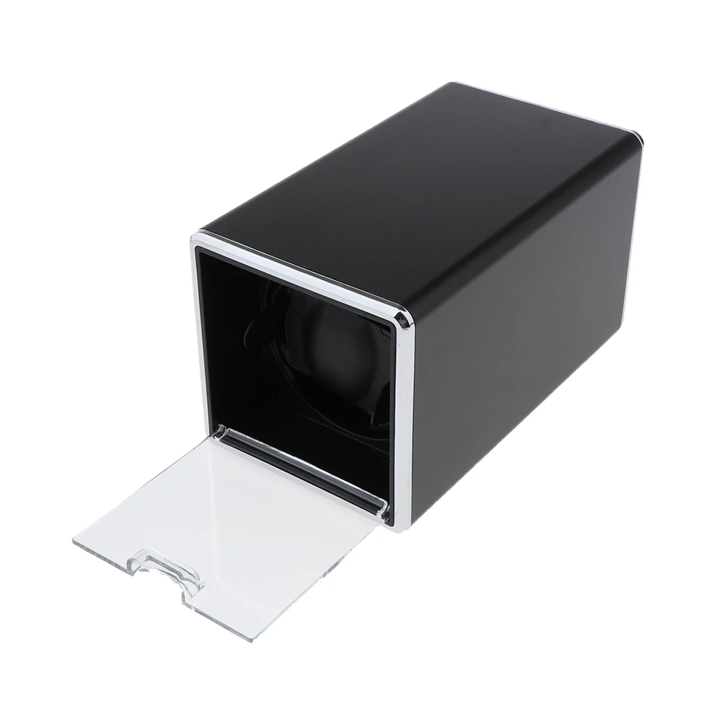 

Luxury Single Automatic Watches Winder Box Metal Men Watch Organizer Case with Quiet Japanese Motor 15 x 10 x 10cm