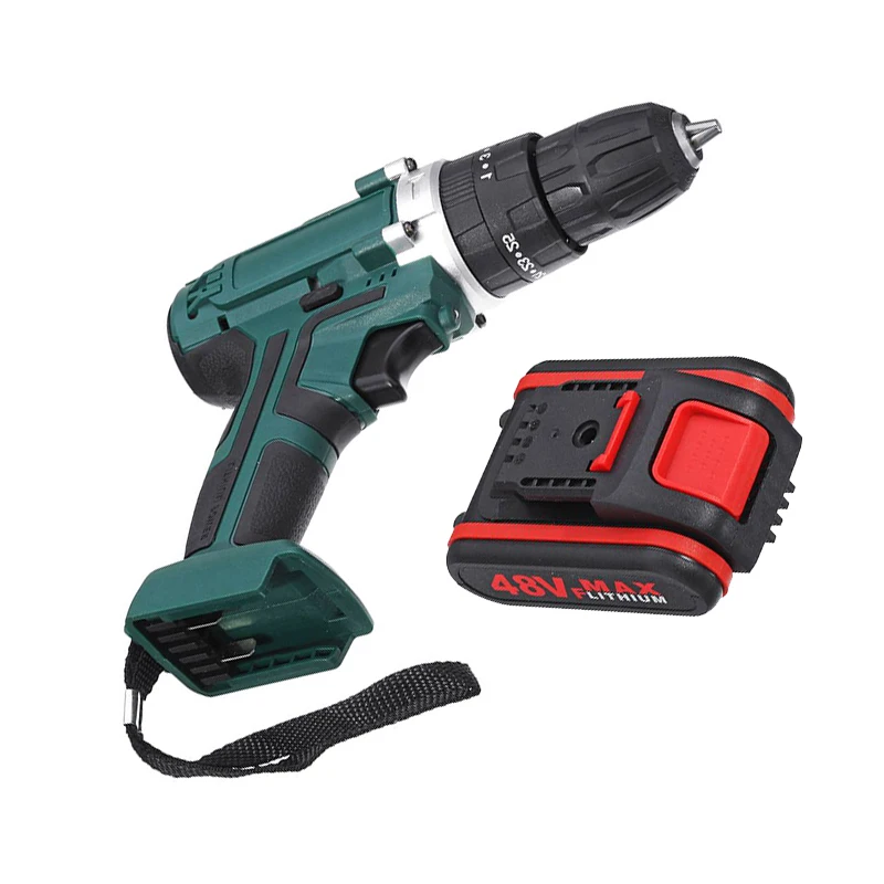 

48V Cordless Drill Electric Drill Rechargeable 6500mah Battery Screwdriver Power Tools Mini Drill Drilling Electric Screwdriver