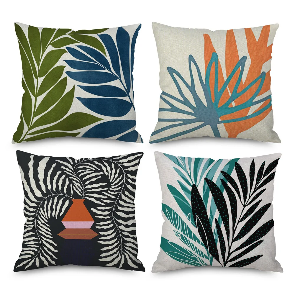 

Pillowcase Decorative Sofa Cushion Case Bed Pillow Cover Home Decor Car Cushion Cover Abstract leaf geometry Pillow Case
