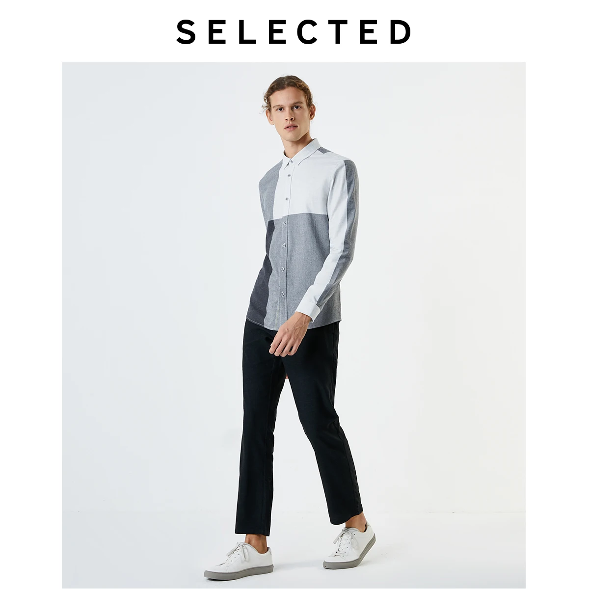 Избранные мужские хлопковые летние деловые повседневные брюки с новой текстурой