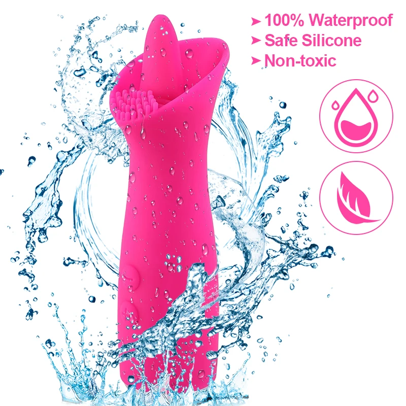 8 режимов лизание языка вибратор точка G Стимулятор клитора Массажер Для Сосков