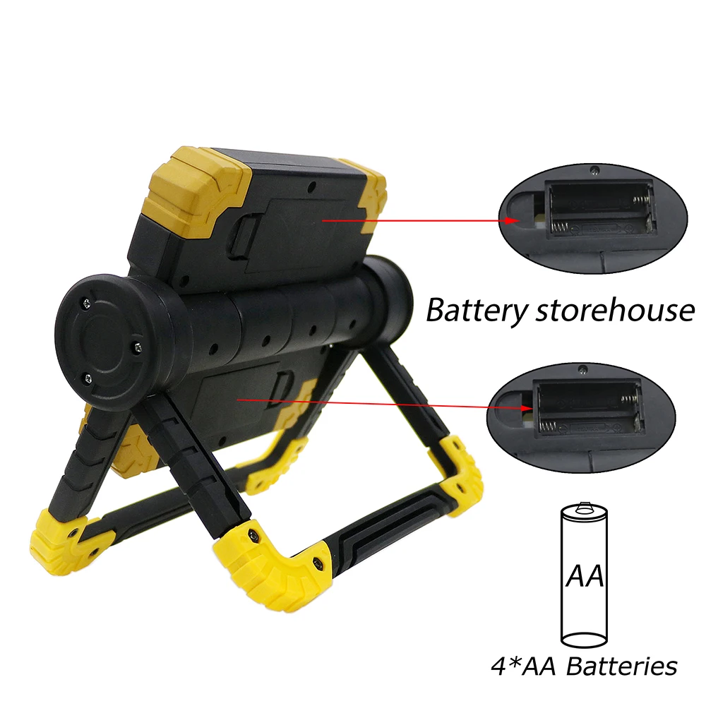 

COB Work Lamp LED Portable 360 Rotate Waterproof Emergency Spotlight Rechargeable Floodlight Camping Light