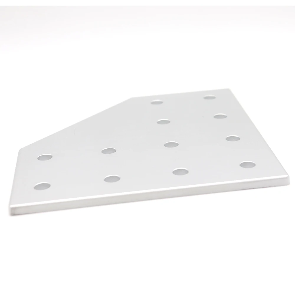1PCS 12 hole 6060/8080 L type 90 Degree Joint Board Plate Corner Angle Bracket Connection Strip for Aluminum Profile | Обустройство