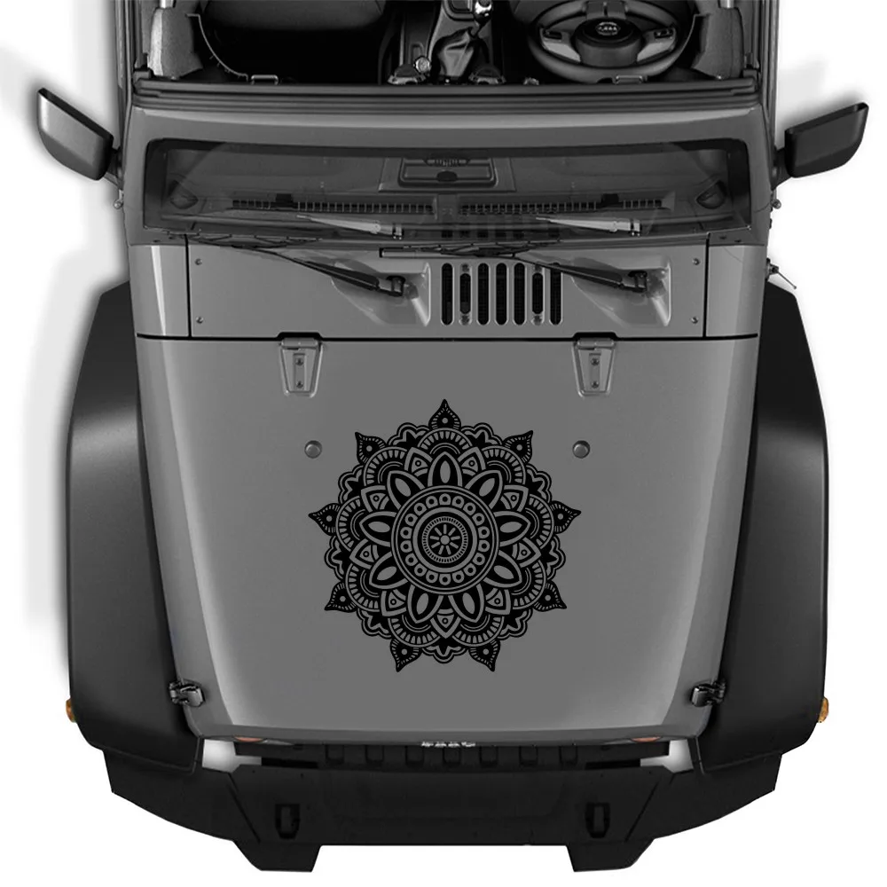 1 шт. Автомобильная наклейка с рисунком мандалы графический стильный капот