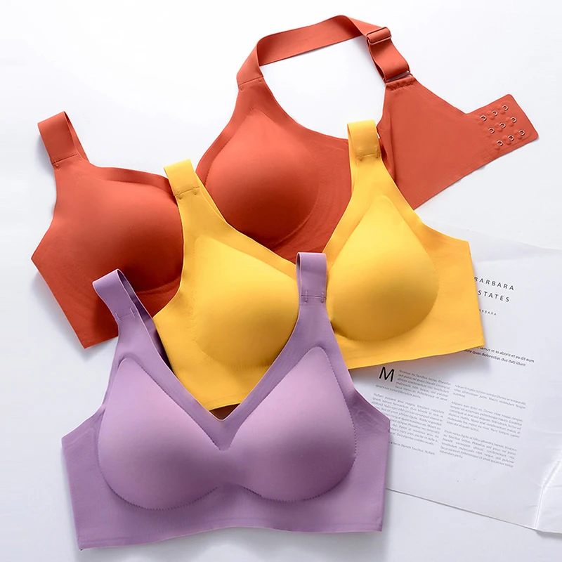 

Латекс бесшовный бюстгальтер, чашечки расположены рядом, пуш-ап, бюстгальтер без косточек нижнее белье для девочек; Спортивный Бюстгальтер ...