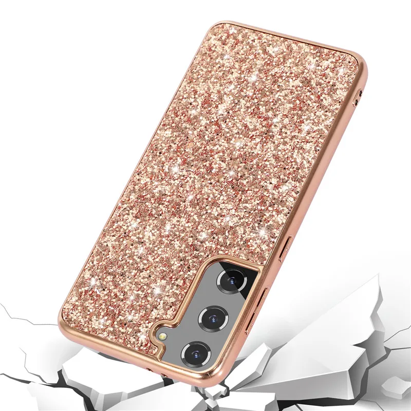 Glitter Case For Samsung Galaxy S20 S21 FE S22 Plus Note 10 20 Ultra A21S A51 A71 A12 A32 A52 A72 Funda Bling Sequins TPU Cover