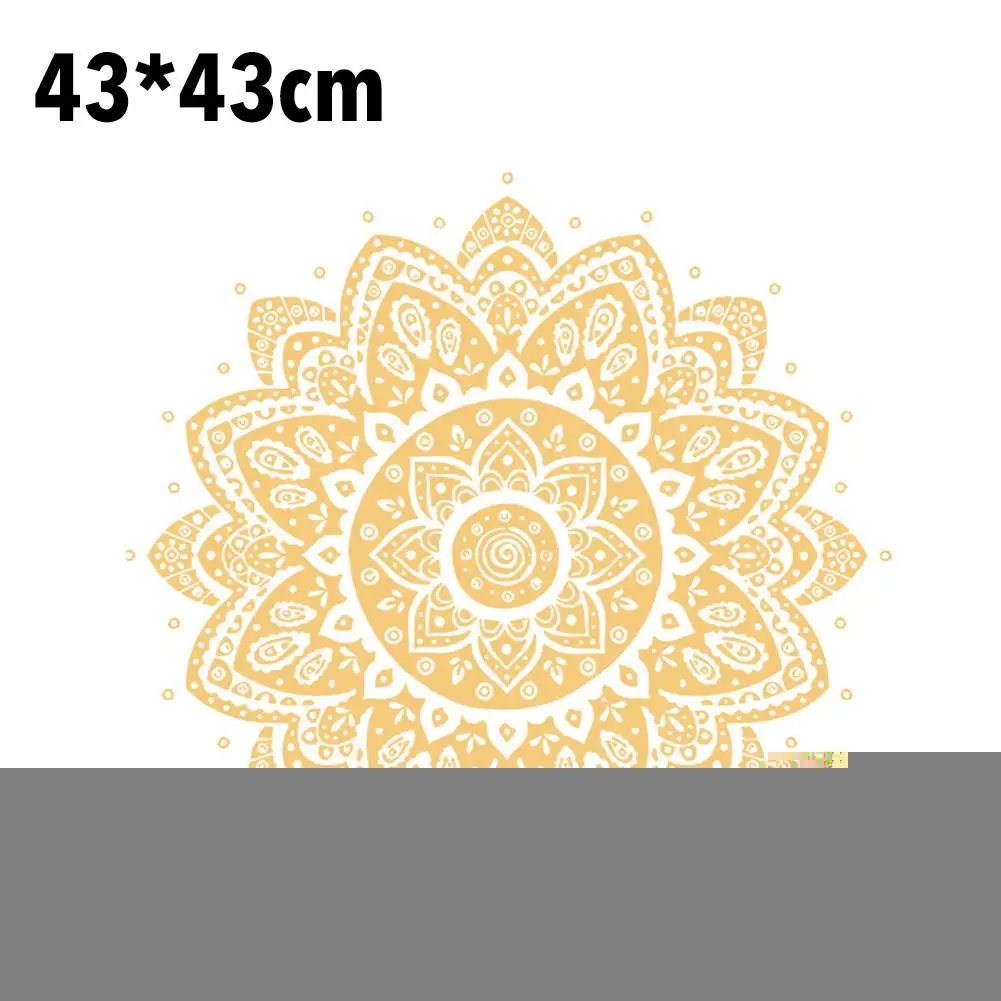 Жизни Цветок Мандала половина стены стикеры дома Съемная виниловая наклейка