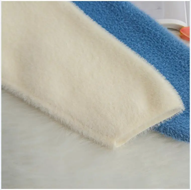 Новинка женское кашемировое пальто из искусственной норки Осень зима корейский