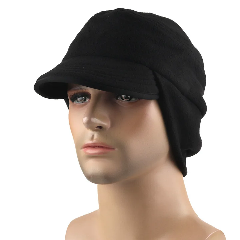 

Short-Brimmed Cap Men's Winter Riding Warm Hat Women's Ear Protection Windproof Fleece Hat Factory Fpot Can Be