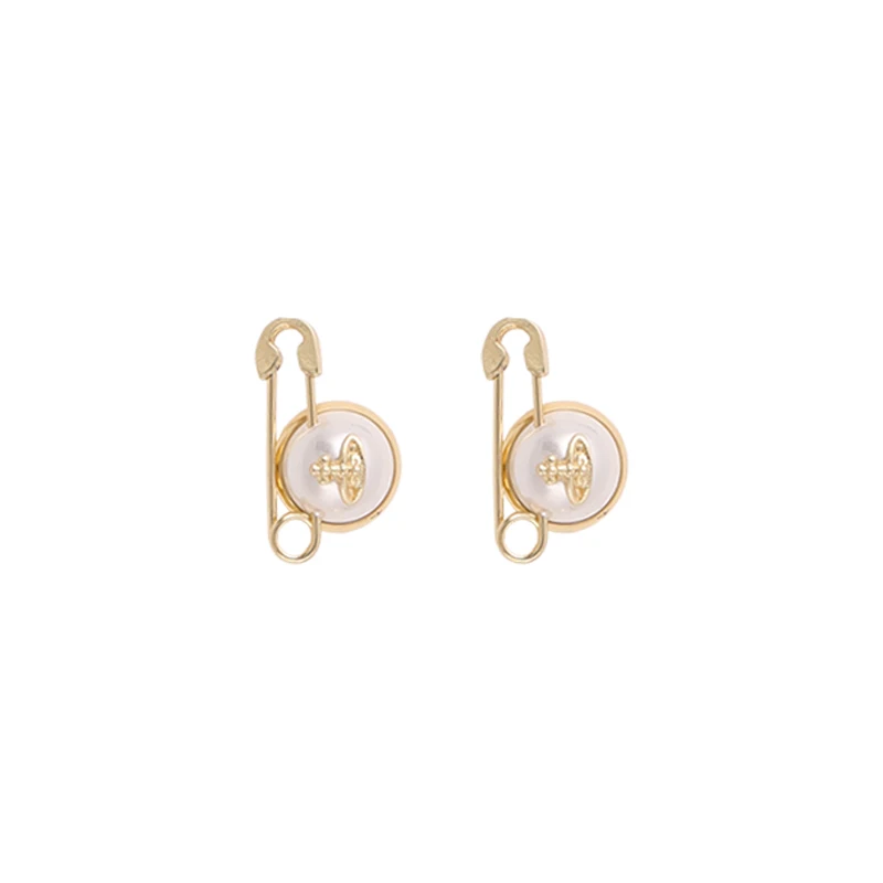 

Pearl Pin Earrings 2021new Trendy Niche Design High-Grade Retro Hong Kong Style Earrings Female Temperament Earrings