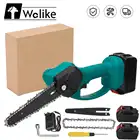 Электрическая цепная мини-пила Wolike, 3000 Вт, 6 дюймов, 98VF, беспроводная Электрическая цепная пила, портативная электрическая пила с вилкой Стандарта ЕССША