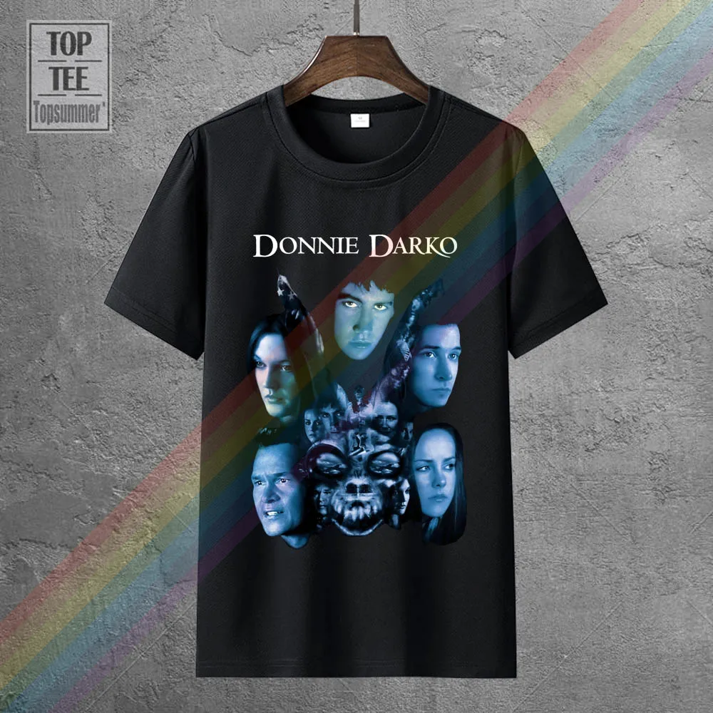 

Donnie Darko Movie Poster Jake Gyllenhaal Men Tshirt Harajuku Top Tshirts Gym King T Shirt Black And White Tee Shirt Mens Top