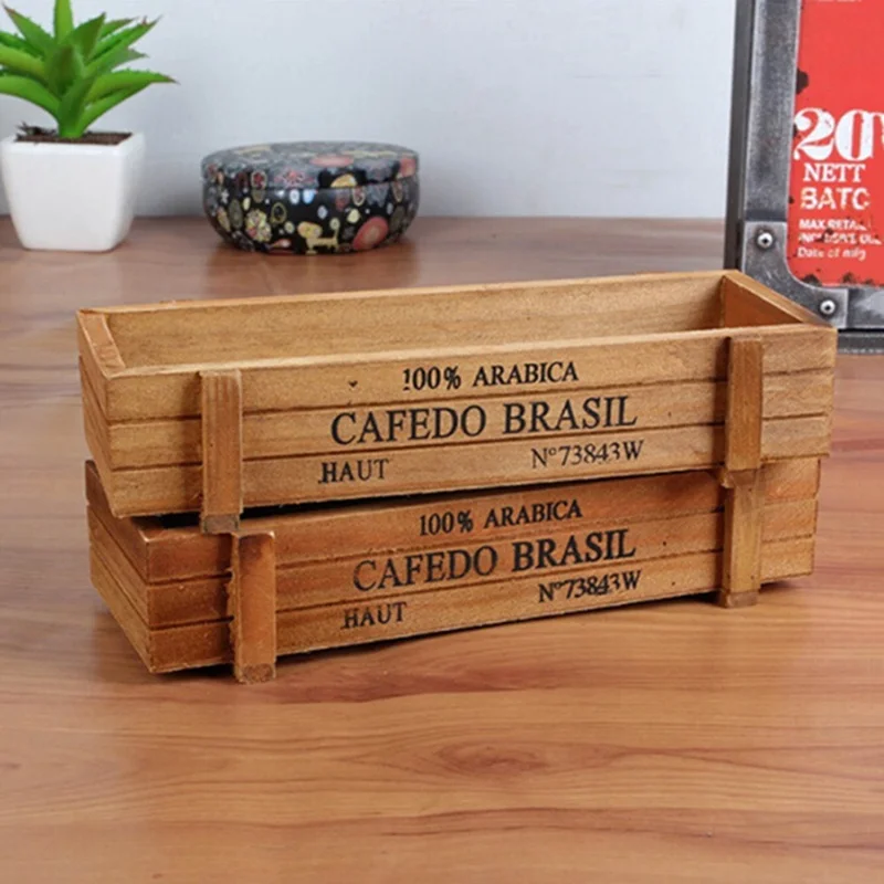 1 шт. деревянный цветочный горшок плантатор для растений оконная коробка сочные