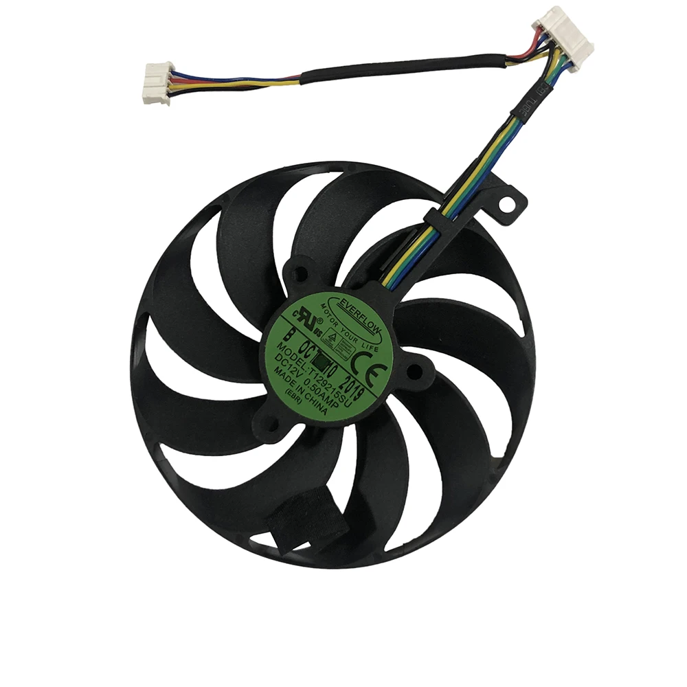 RTX 7-контактный разъем питания T129215SU 2080/2080 Ti Вентилятор охлаждения GPU для ASUS ROG STRIX