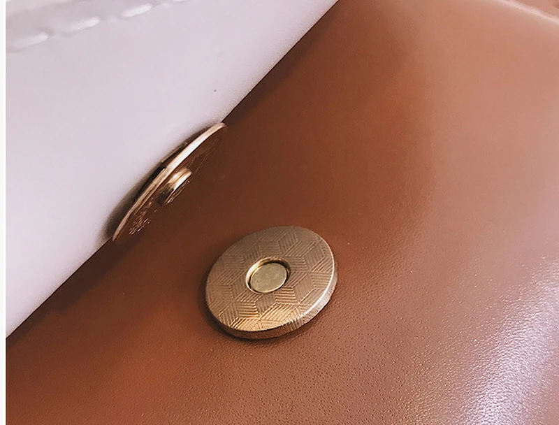Mododiino Patchwork Saddle Bag Ladies Bag Contrast Color Shoulder Bag Simple Half Moon Women Bag Leather Crossbody Bag DNV1271