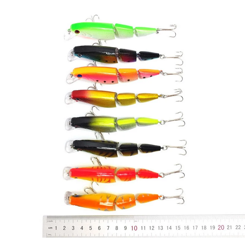 Newly Fishing Lure Wobblers 3-Segement Swimbait Artificial Bait for Color Random BN99 | Спорт и развлечения