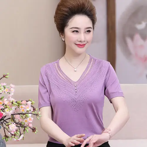 

2020 lvory Women Short Sleeve Shirtmint Top Garment