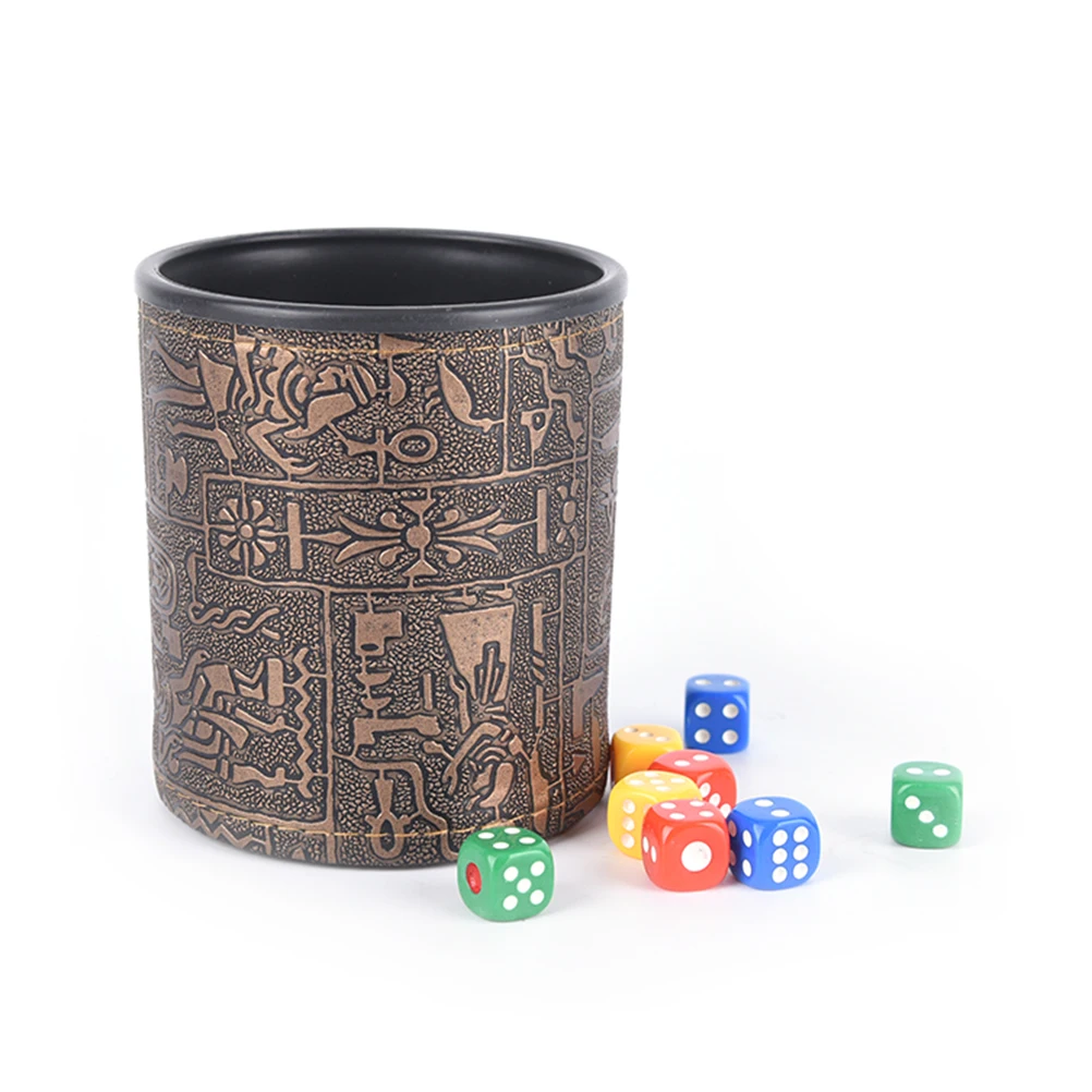 

1 шт., Кубок из коричневой кожи для игры в кости