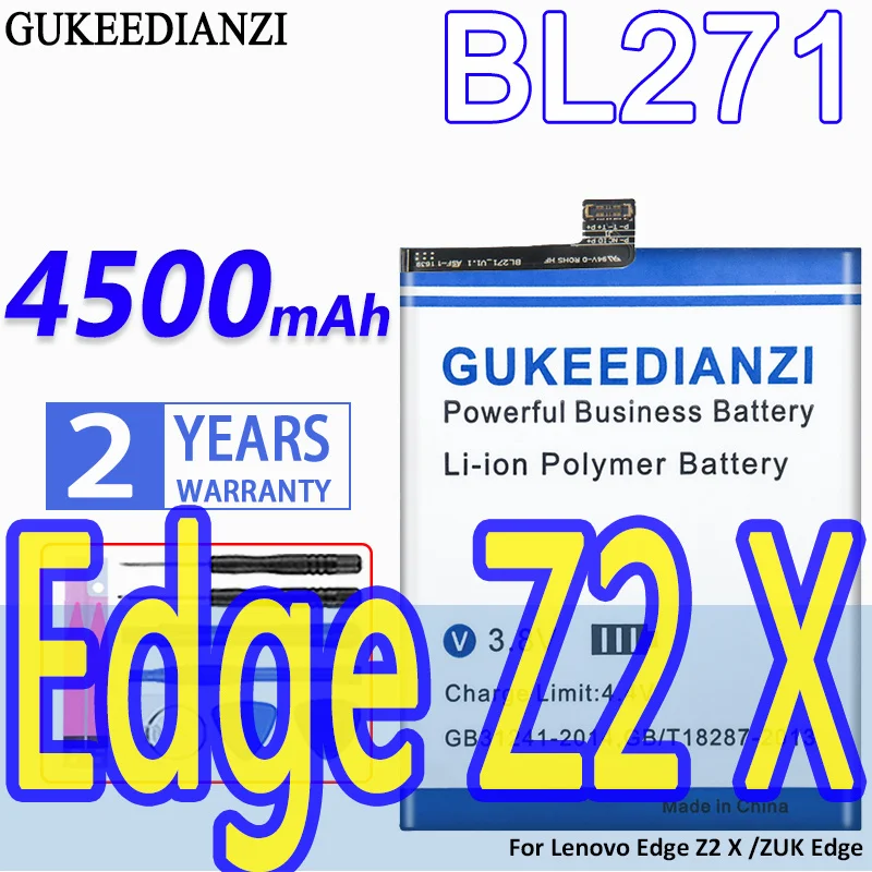 

High Capacity GUKEEDIANZI Battery BL271 4500mAh For Lenovo Edge Z2 X /ZUK Edge