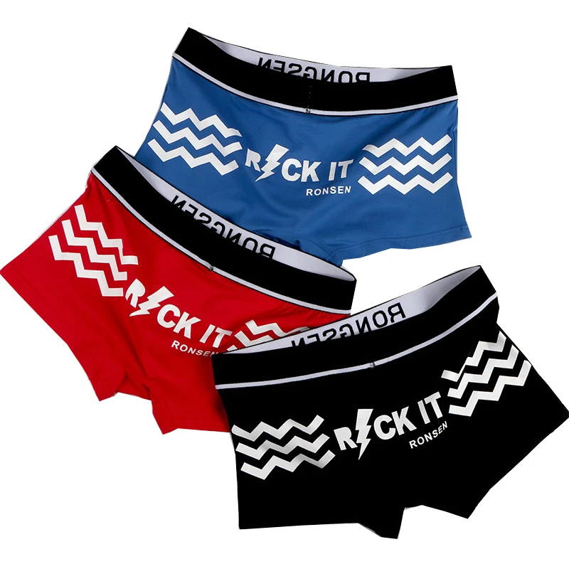 

HaleyChan Cotton Men's Underwear Fashion Boxer Briefs Mens Cotton Underwear Calsoncillos Para Hombre Cotton Boxers Panties Men