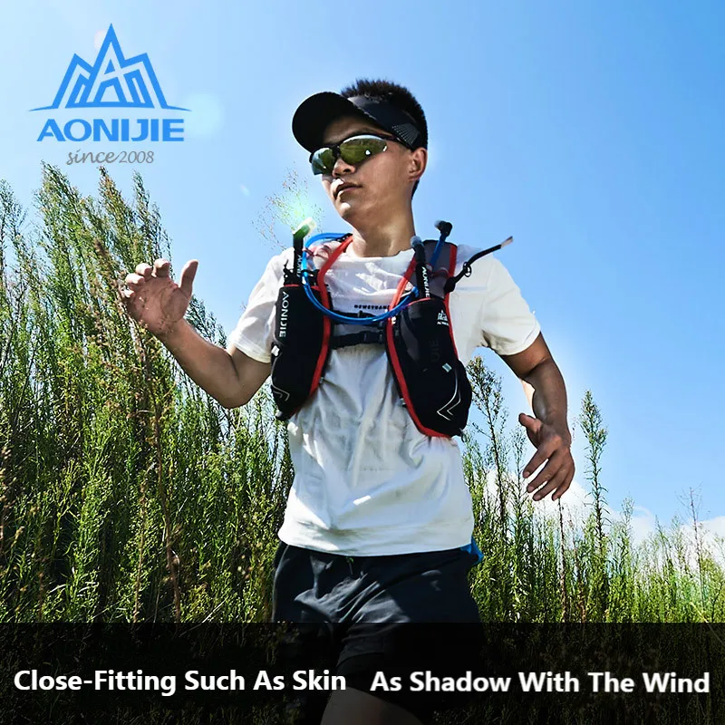 AONIJIE C928 Men Women Marathon Hydration Vest Pack for 1.5L Water Bag Cycling Hiking Bag Outdoor Sport Camp Running Backpack