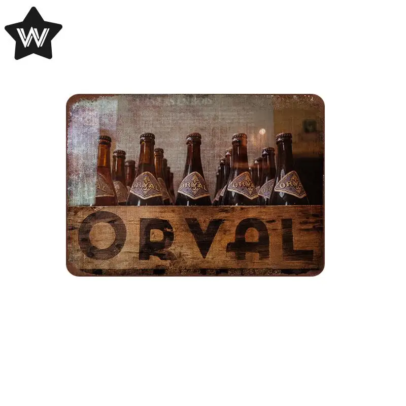 Винтажный пивной металлический жестяной знак винная бутылка металлические