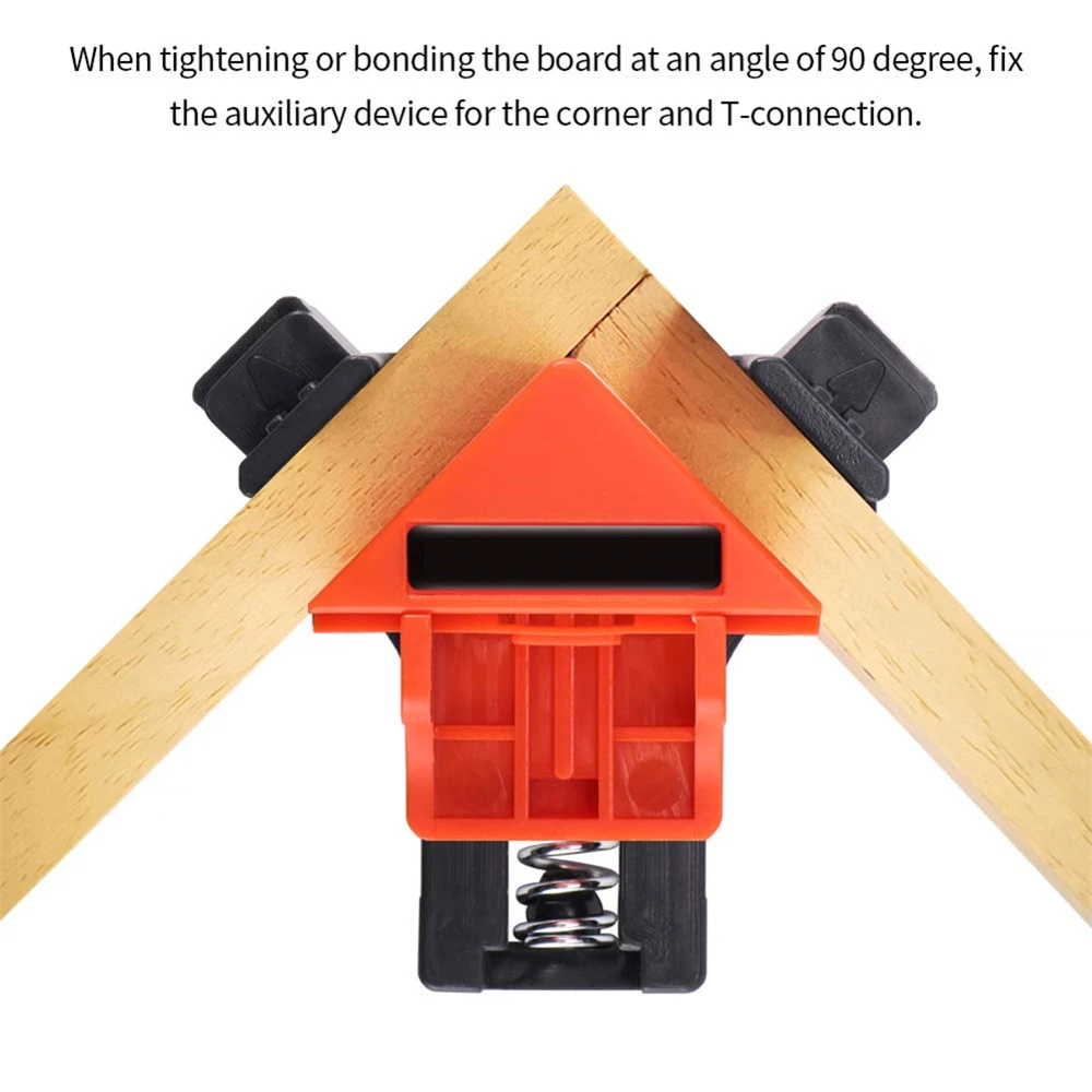 

60/90/120 Degree Right Angle Clamp, Matte Corner, Woodworking Hand Fixing Clips,Picture Frame Corner Clip,Positioning Tools 4pcs