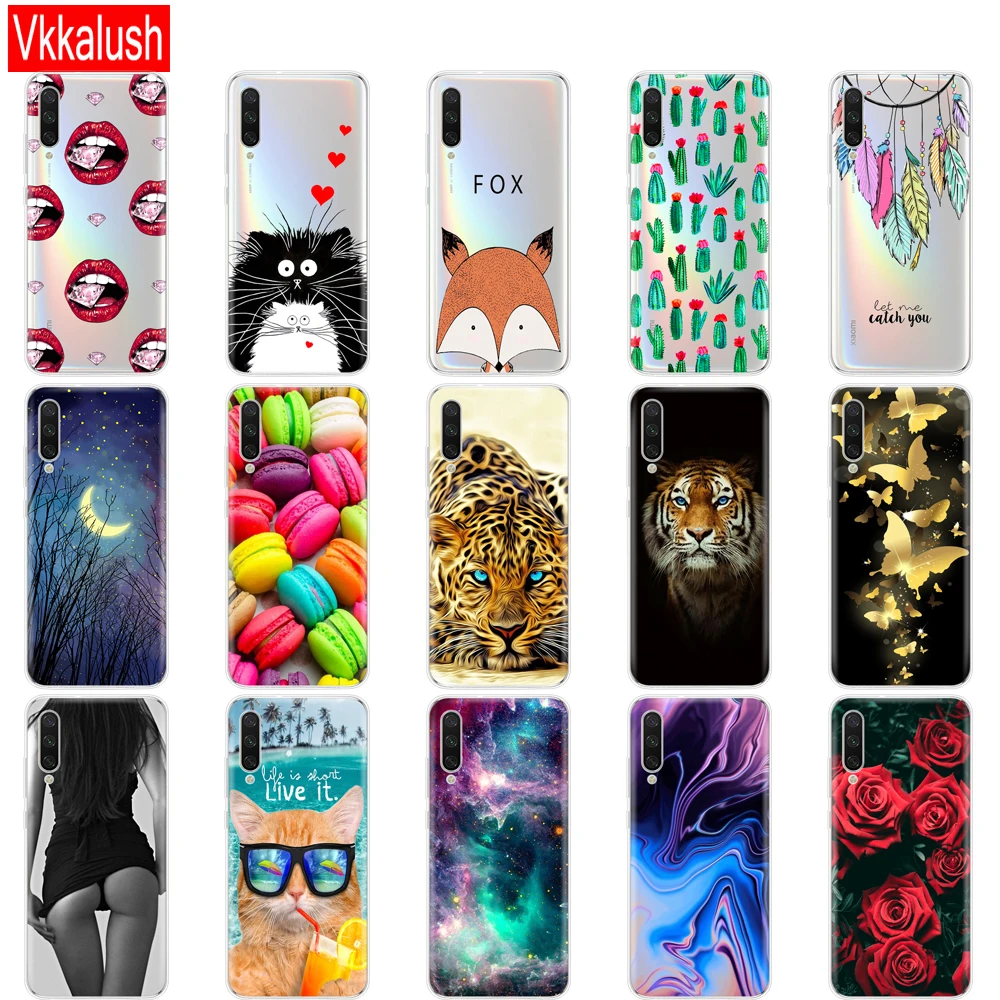 silicon Cover For Xiaomi MI A3 Case Full Protection Soft tpu Back Cover Phone Cases For Xiomi MI A3 bumper Cover Phone shell