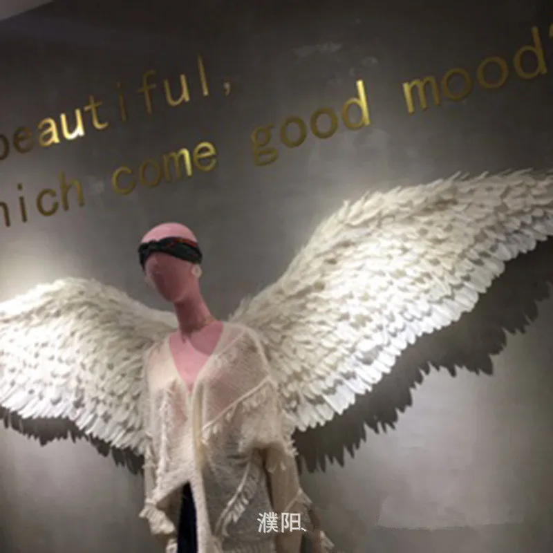Белый Розовый Новый Стиль Крылья Ангела реквизит для косплея подиума шоу