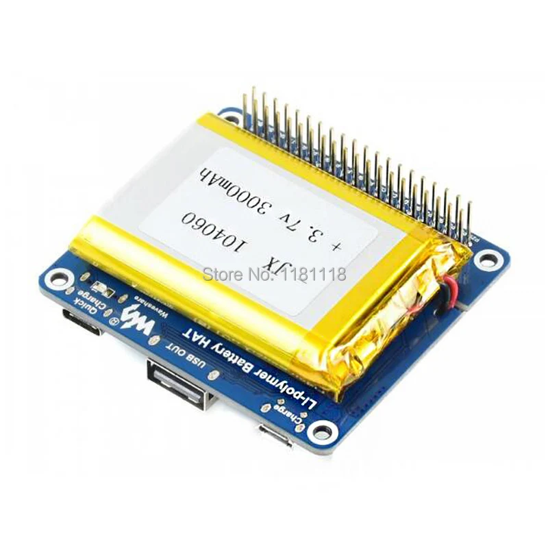 Литий полимерная батарея Raspberry Pi 5 В выход быстрая зарядка для Zero 3B