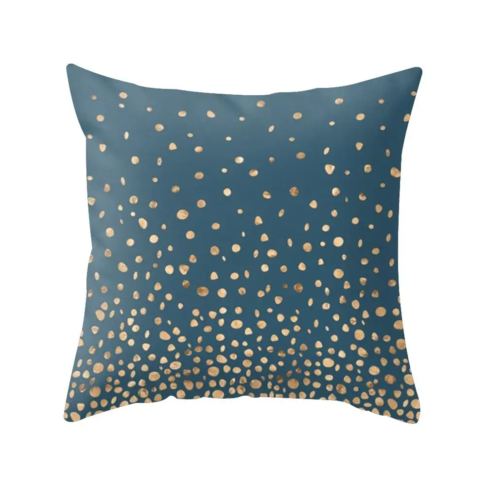 Скандинавский простой чехол для подушки с геометрическим узором 18 дюймов синий