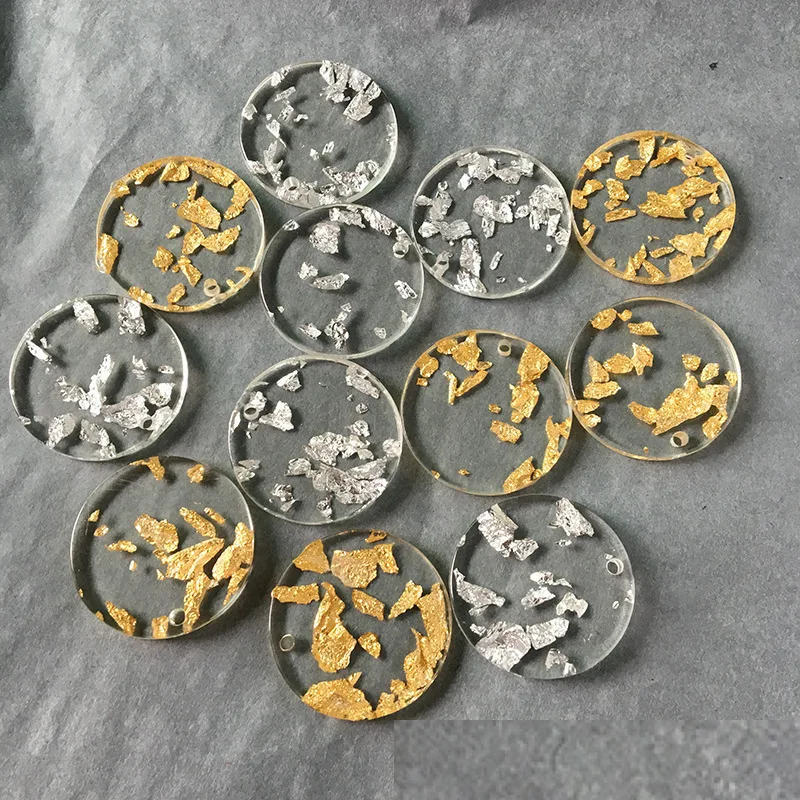 20 шт креативные простые 26 мм геометрические круглые полимерные одноцветные