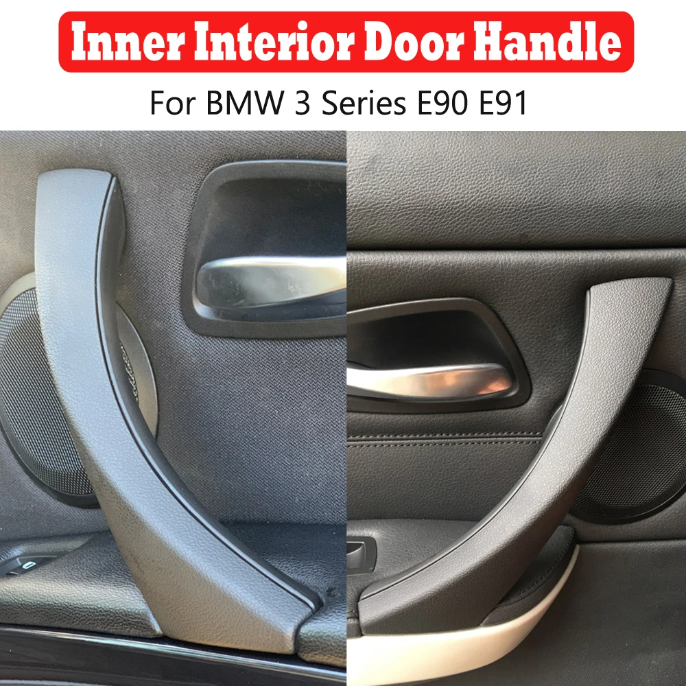 

Beige Black left Right For BMW 3 series E90 E91 328 330 335 Car Interior Handle Inner Door Armrest Panel Pull Trim Cover