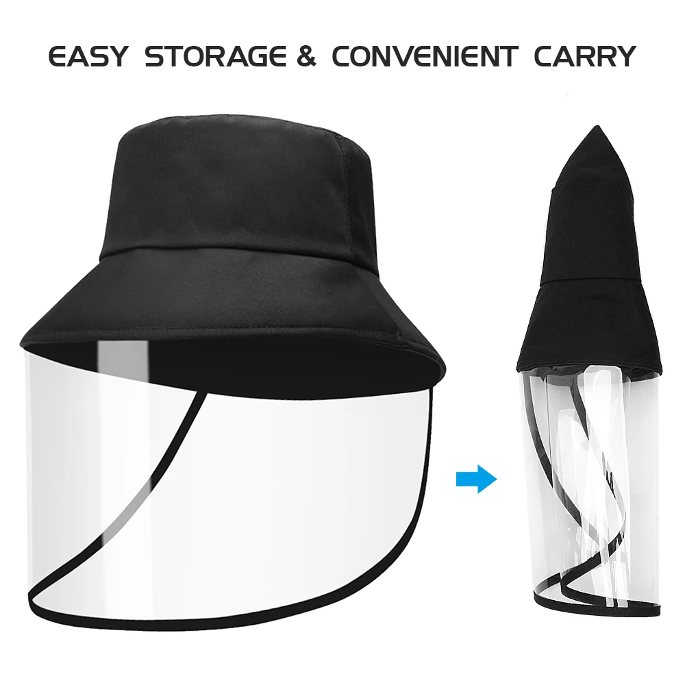Защитная Пылезащитная Кепка с прозрачной уход за кожей лица Щит чехол Для мужчин