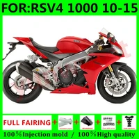 new abs motorcycle injection mold fairings kit for aprilia rsv4 1000 rsv 4 1000 10 11 12 13 14 15 bodywork fairing red black