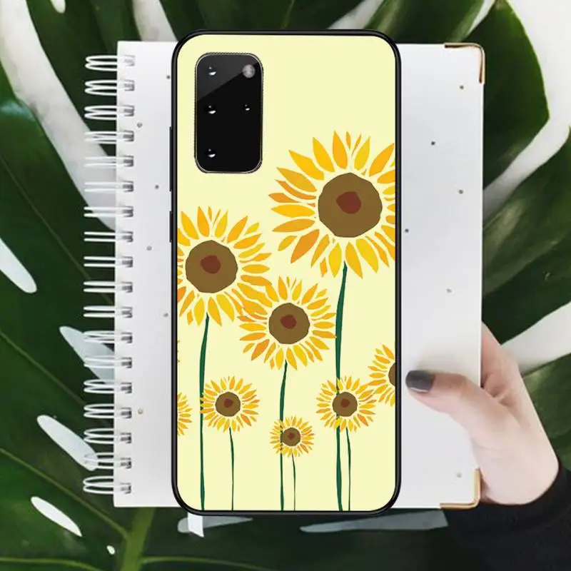 

Flower sunflower pattern Phone Cases For Samsung galaxy S 9 10 20 A 10 21 30 31 40 50 51 71 s note 20 j 4 2018 plus